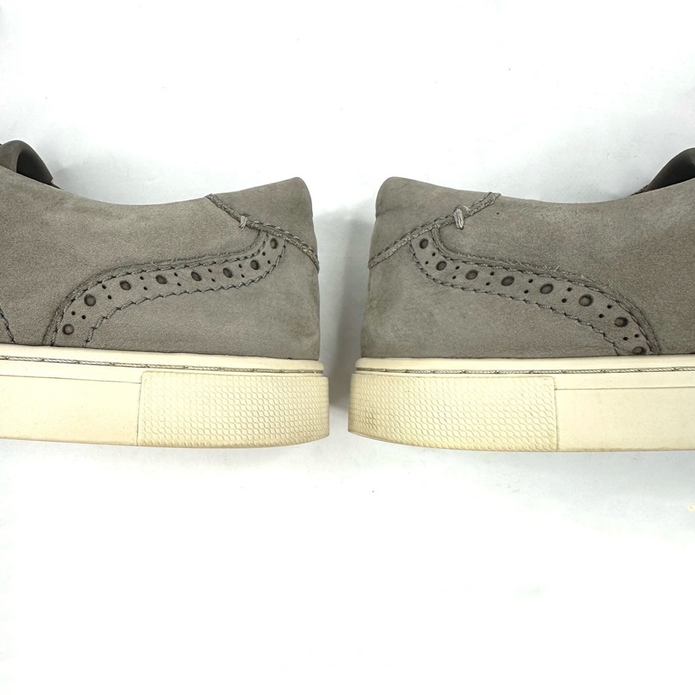 Frye gray Kiltie fringe sneaker Oxford preppy loafer brogue wingtip buckle 7.5 - Picture 11 of 13